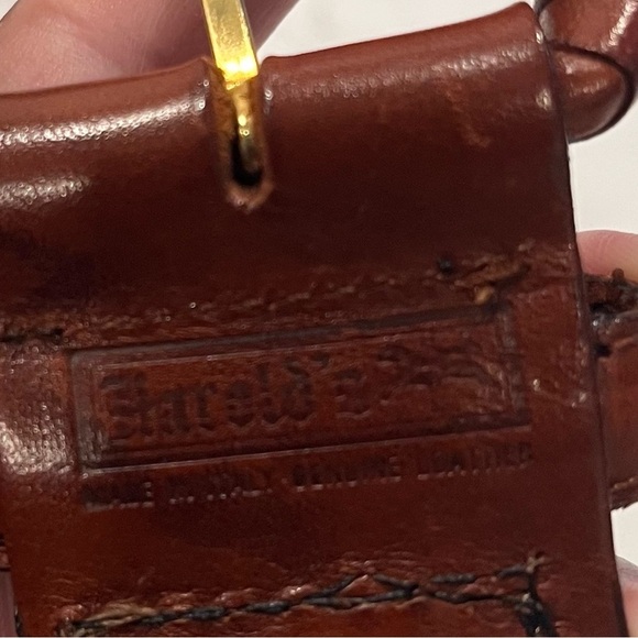 HAROLD’S Vintage Woven Leather Belt Made in Italy Size Medium - Picture 5 of 7